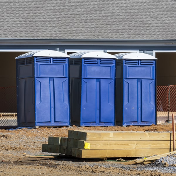 how can i report damages or issues with the portable toilets during my rental period in Liberty Tennessee